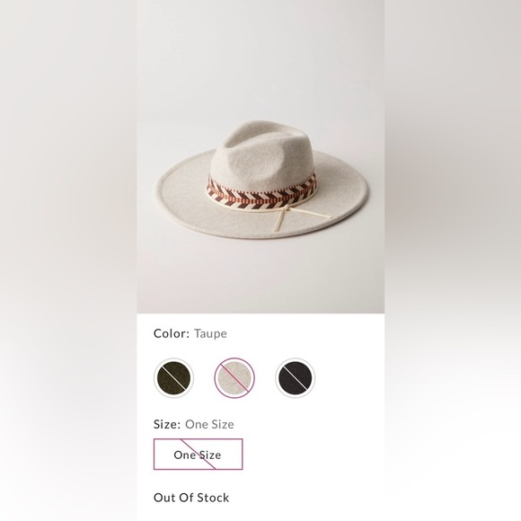 Free People Kimi Rancher Hat One Size NWT main image 8